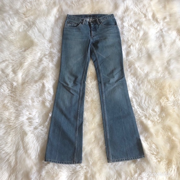 Marc Jacobs Light Wash Distressed Straight Jeans 2 - Picture 1 of 8